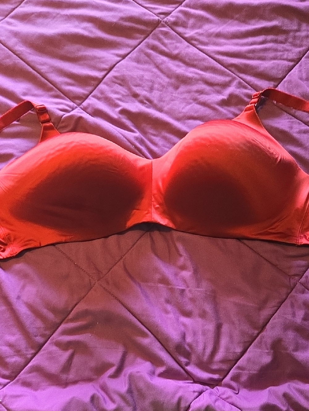 Dark Red Smooth T-Shirt Bra